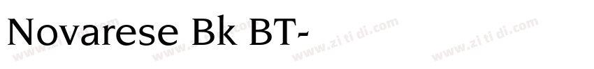 Novarese Bk BT字体转换